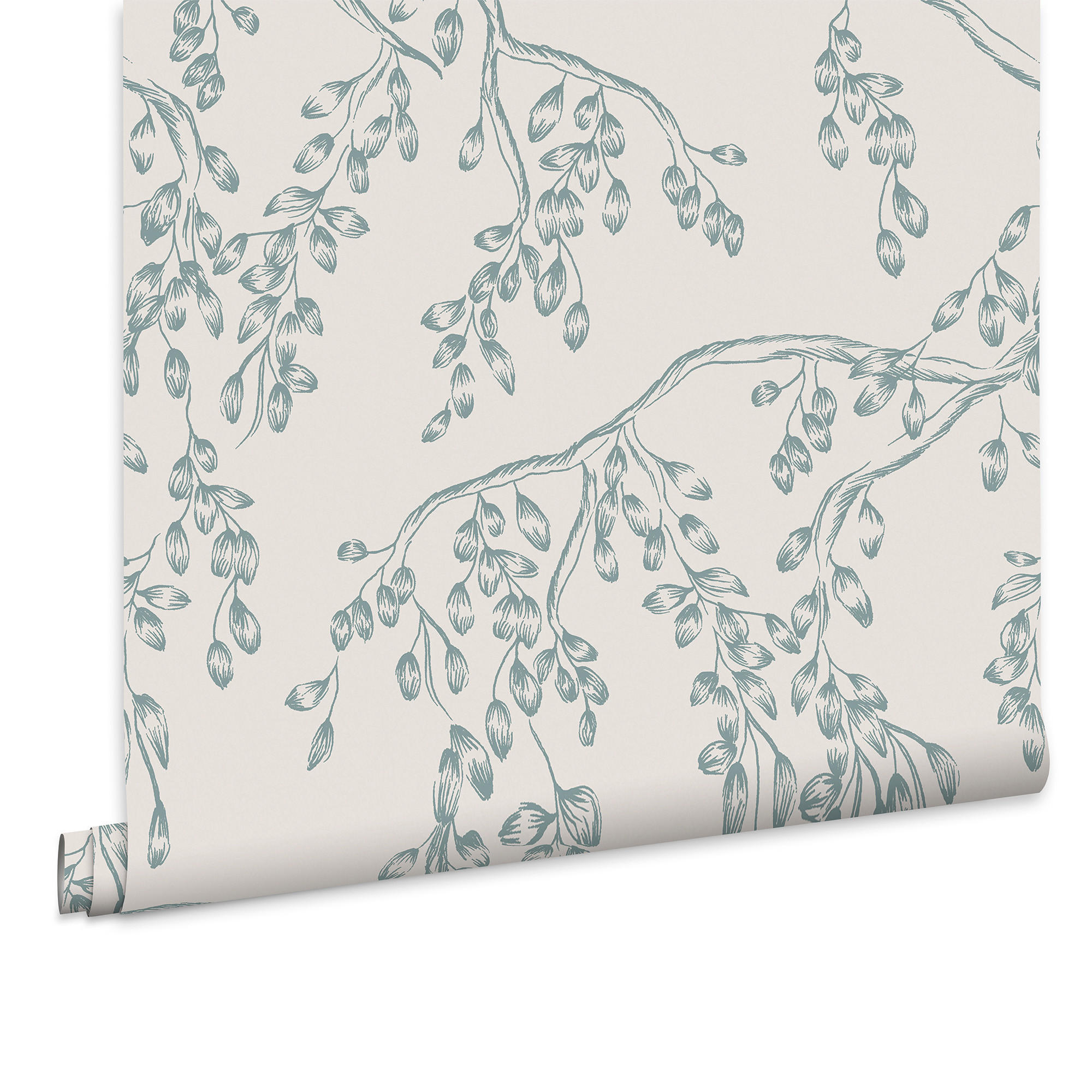 VLIESTAPETE Rainham Willow - Blau, Papier/Kunststoff (52/1000cm) - LAURA ASHLEY
