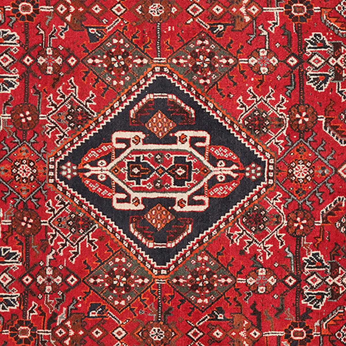 ORIENTTEPPICH handgeknüpft Gashgai Rot 195/117 cm Schurwolle - Rot, Textil (117/195cm) - Looma