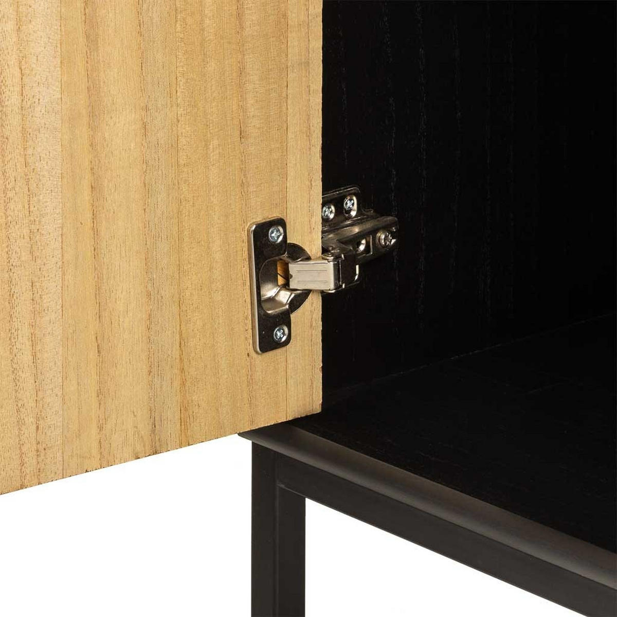 NACHTTISCH aus Holz, schwarz, 40x35x61cm - Schwarz, Holzwerkstoff (40/61/35cm) - Wanderlust