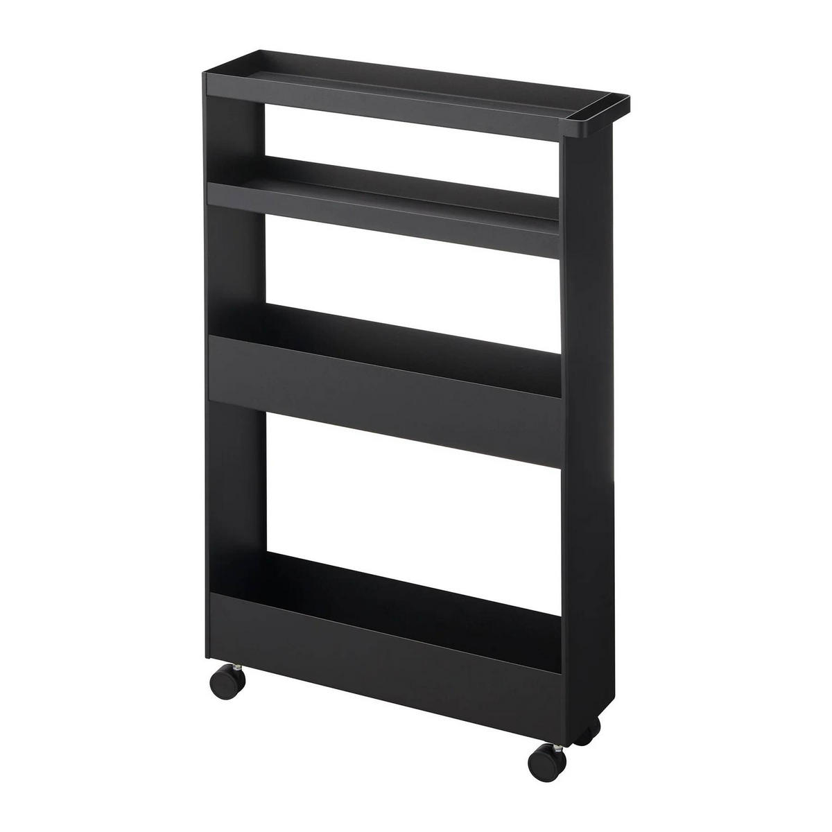 KÜCHENWAGEN Tower schwarz 48/80/12 cm - Schwarz, Metall (48/80.5/12cm) - Yamazaki