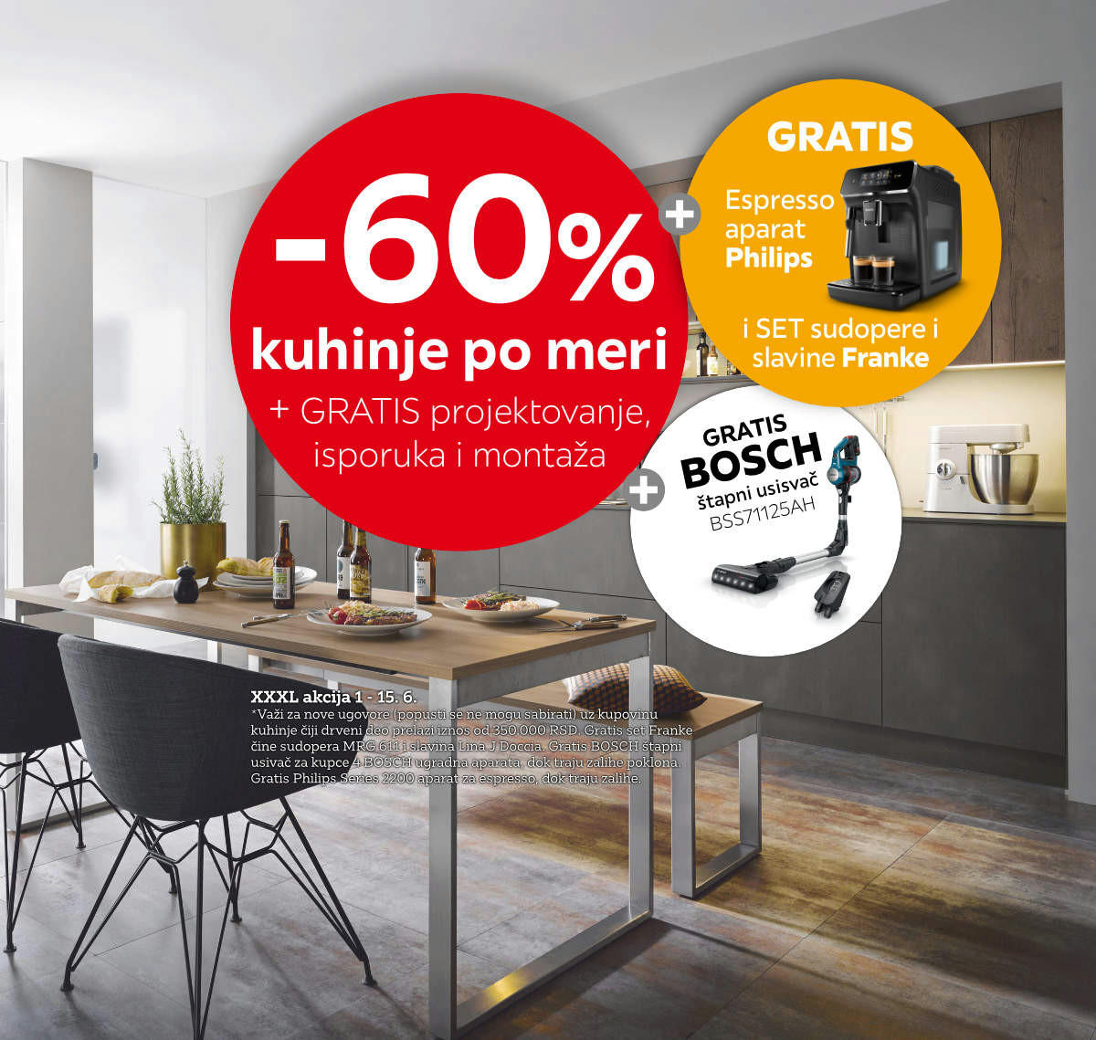 60% na kuhinje po meri