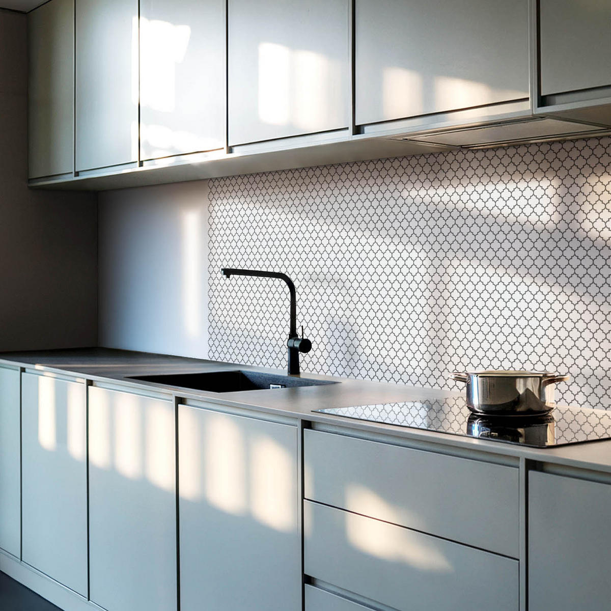 WANDPANEEL 20 Stück 20x20 cm selbstklebend Jornisse - Schwarz, Kunststoff (20/1.6/20cm) - Wallfluent