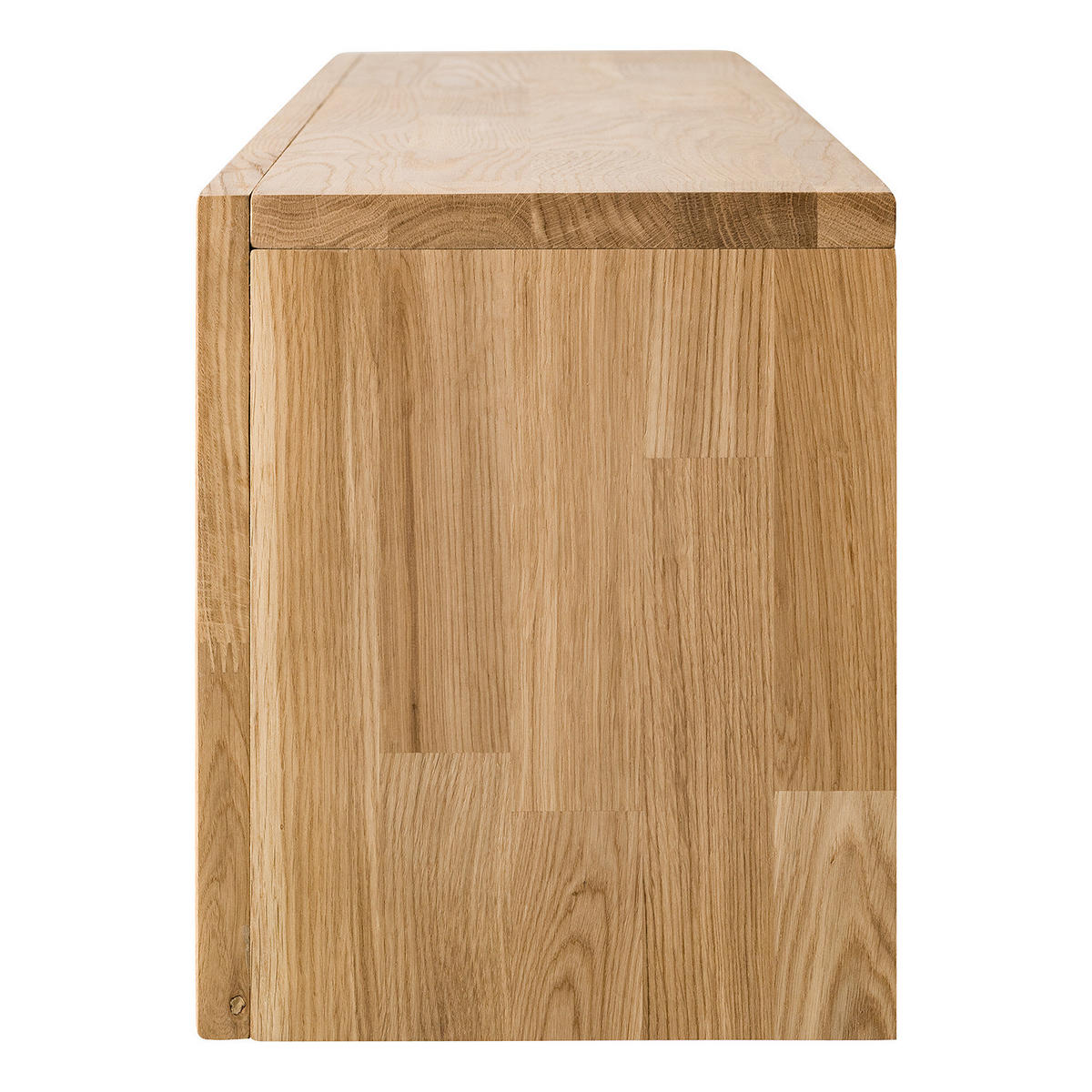 HÄNGEKOMMODE - Eiche massiv - Eichefarben, Holz (120/30/25cm) - home24