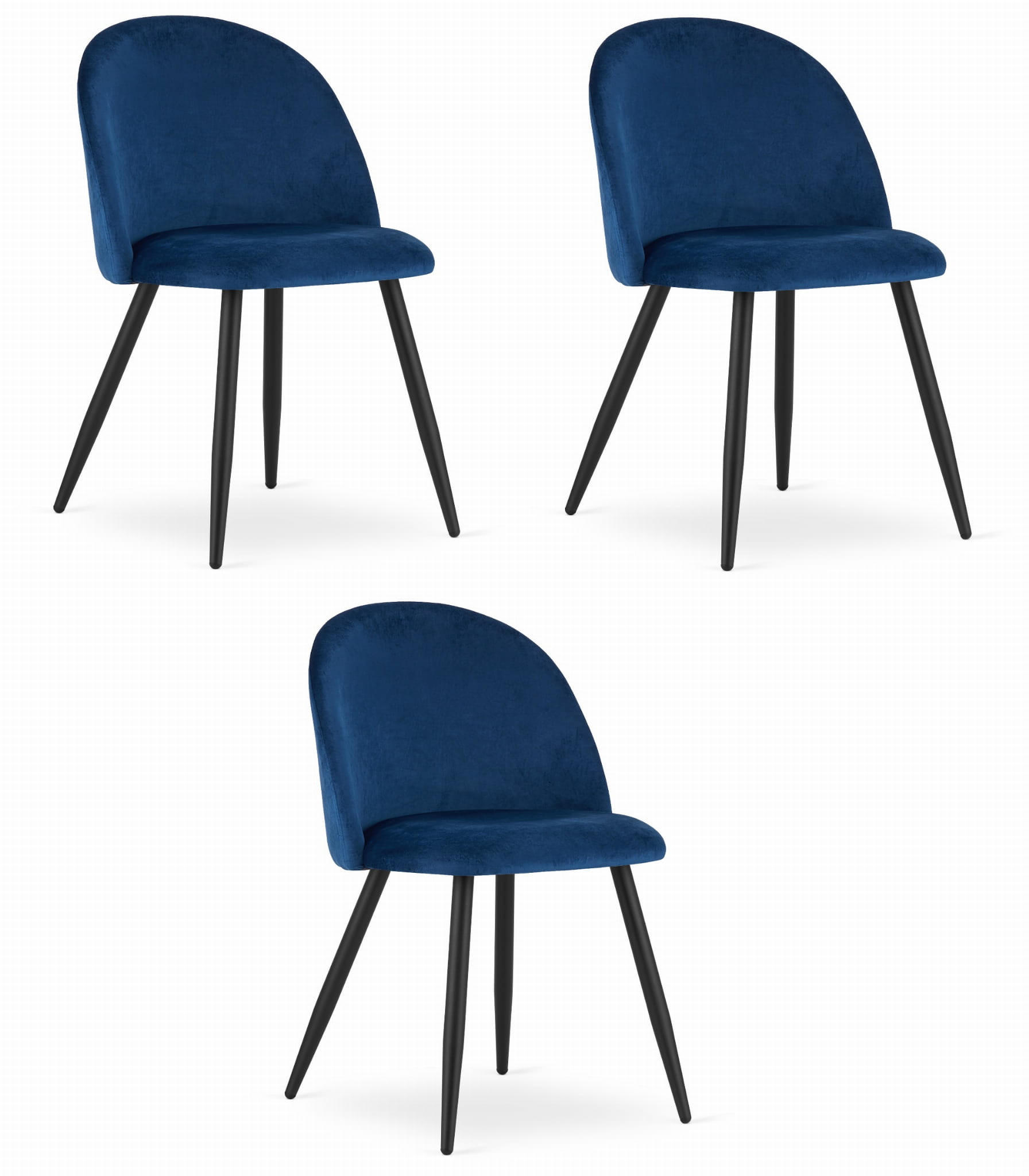 Valora Esszimmerstuhl Dunkelblau 46x76.5x42.5 cm