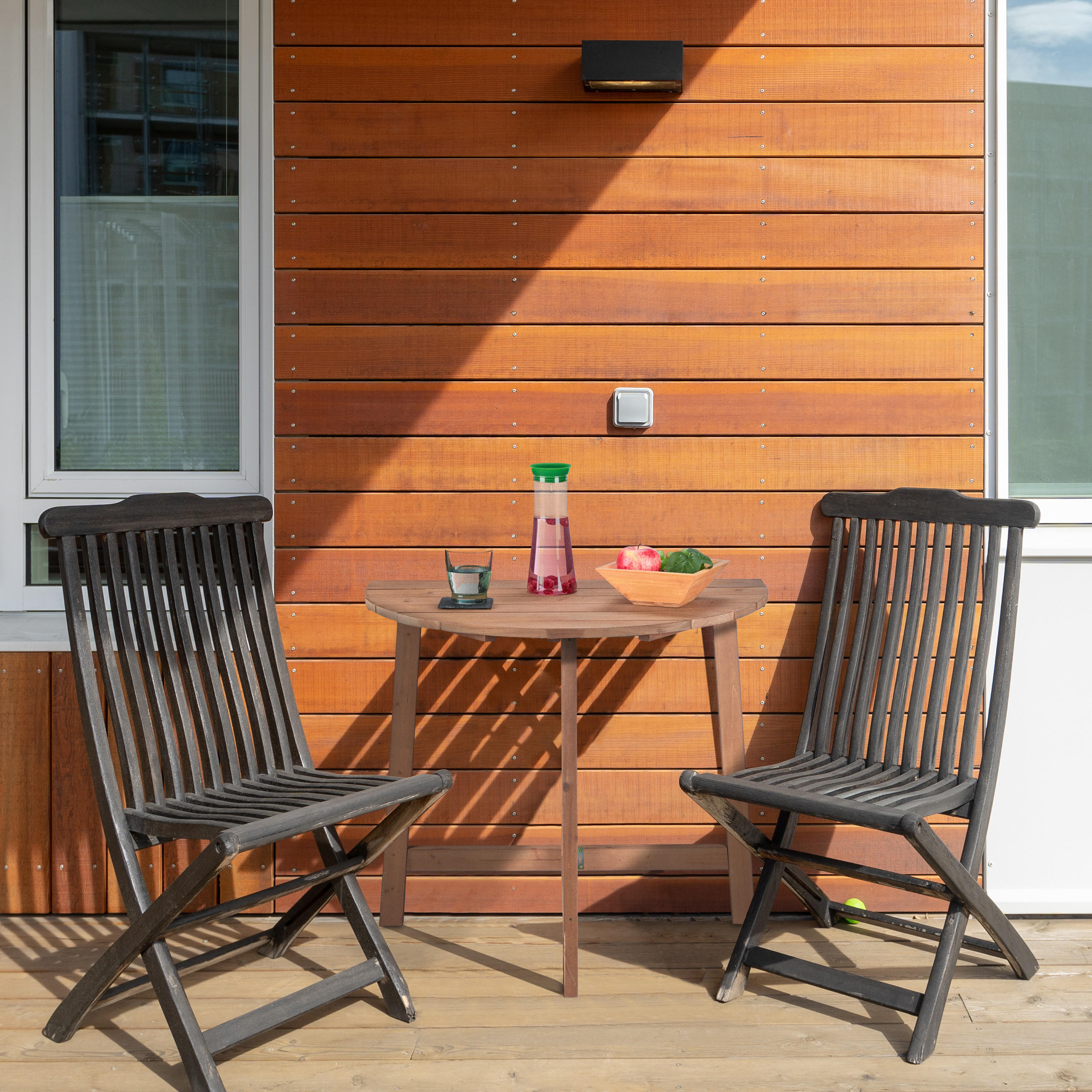 KLAPPTISCH - Braun, Holz (50/80/74cm) - Relaxdays