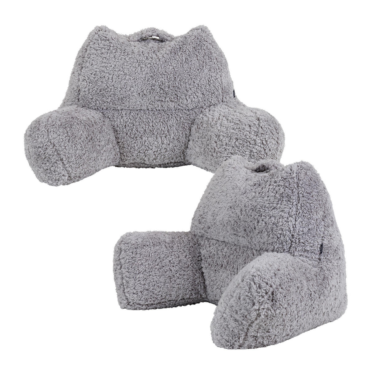 RÜCKENLEHNE Lesekissen Teddybär 2-tlg. - Grau, Textil (74/63cm) - icon