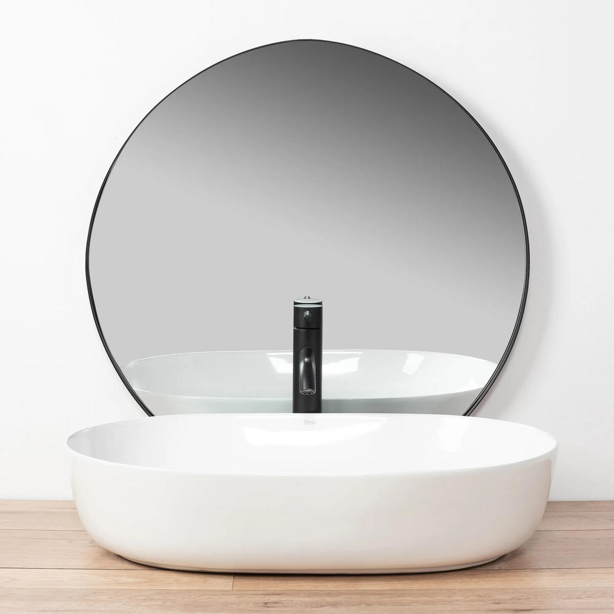 AUFSATZWASCHBECKEN Cleo White – Rea - Weiß, Keramik (41/14/60.5cm) - REA