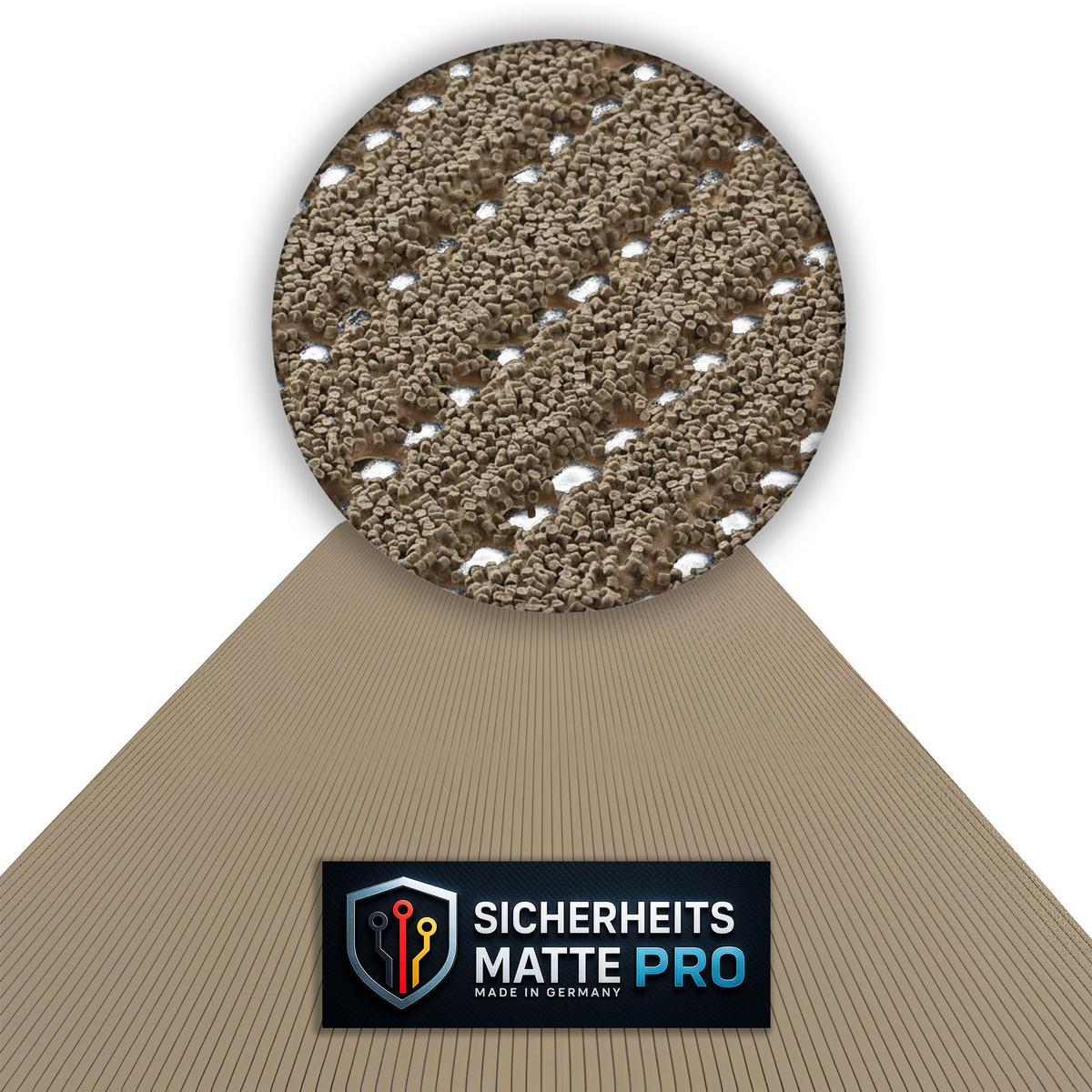 SICHERHEITSMATTE SafeStep PRO Sand 1,20 x 9,50 Meter - Sandfarben, Kunststoff (120/950cm) - Melius Vivere