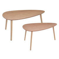 KAFFEETISCH Tränenform Mileo Braun - Braun, Holzwerkstoff (98/60/51.5cm) - Atmosphera Createur d´interieur