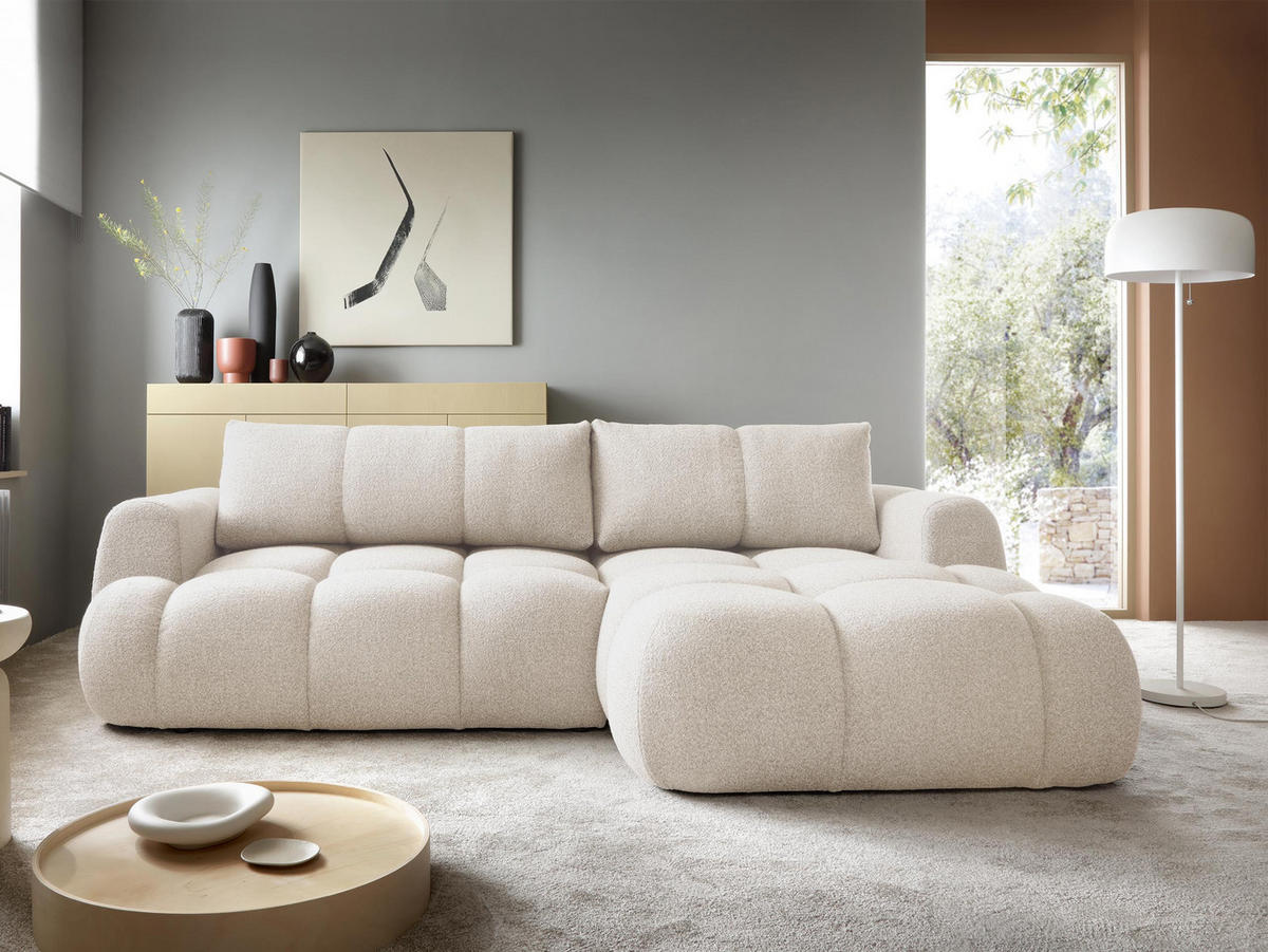 ECKSOFA Mitto, Seite: Rechts - Schwarz/Naturfarben, Holz/Kunststoff (270/173cm) - MIRJAN24