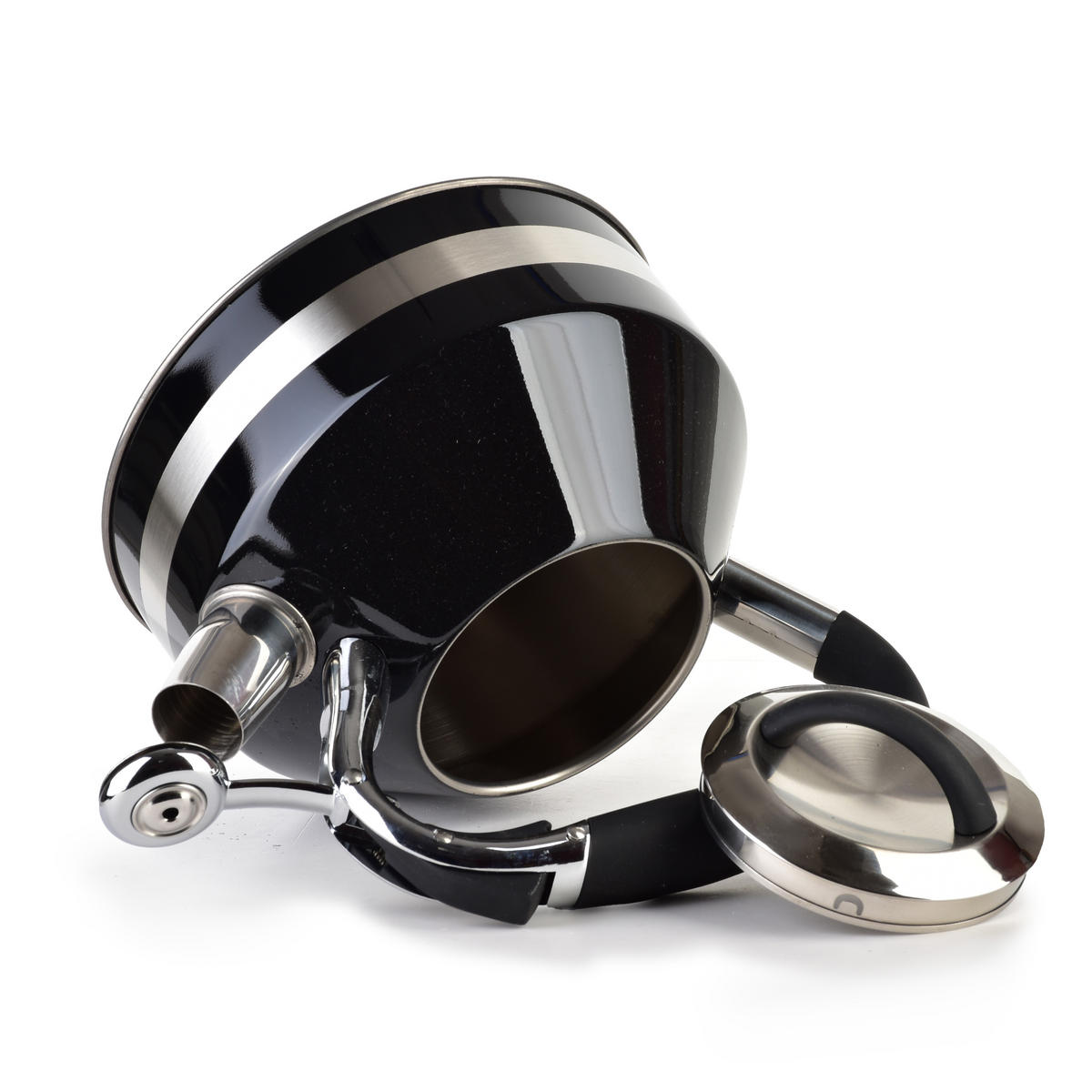 WASSERKESSEL Georg Schwarz 19.5/19.5/22 cm Metall - Schwarz, Metall (19.5cm) - Mondex