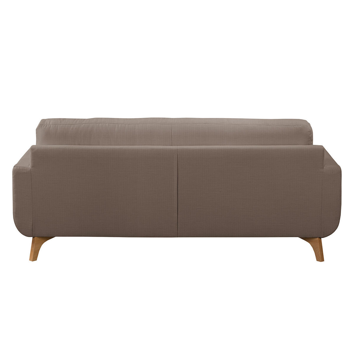 3-SITZER SOFA - Strukturstoff - Hellbraun, Textil (198/88/90cm) - home24