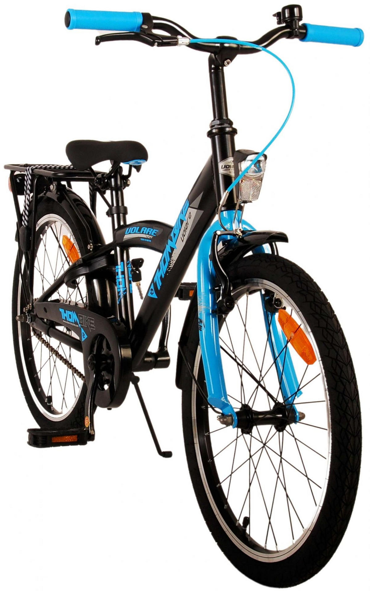 KINDERFAHRRAD Thornbike - Jungen - 20 Zoll - Rücktritt + Handbremsen - Schwarz/Blau - Blau, Metall (60cm) - TPFSports