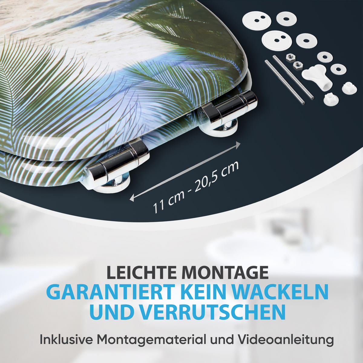 WC-SITZ mit Absenkautomatik Beach - Beige, Holzwerkstoff (38/6/47cm) - Sanilo