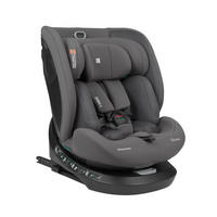 KINDERSITZ i-Size i-Hike grau (40-150 cm) Isofix, 360° drehbar, verstellbar - Grau, Kunststoff (44/58/53cm) - Kikka boo