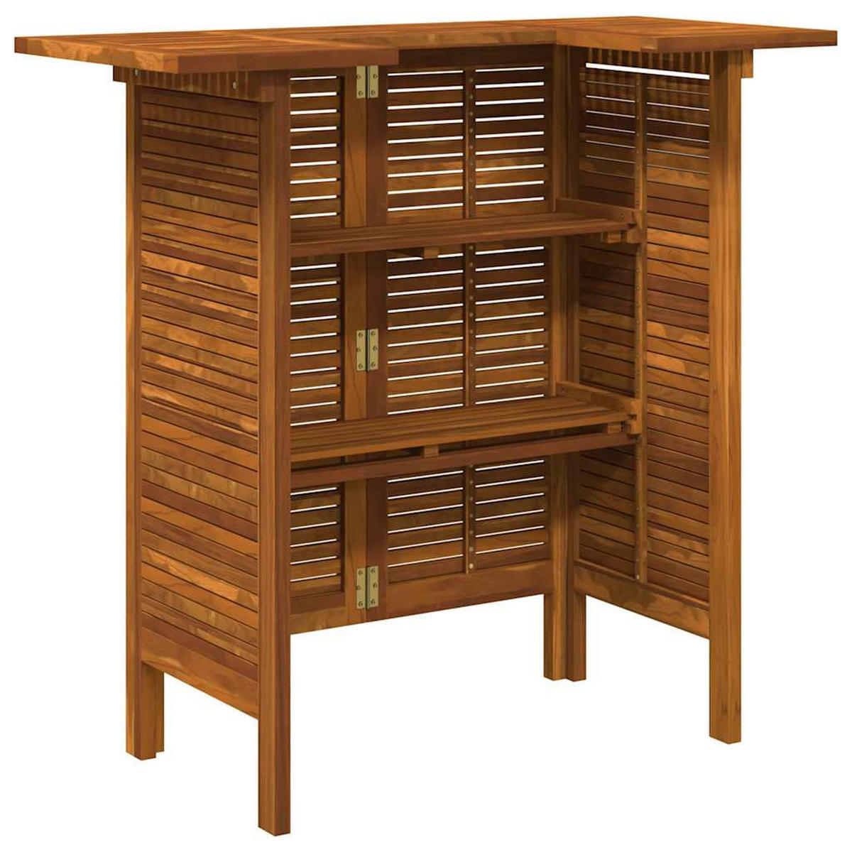 BARTISCH 110/50/105 Cm Massivholz Akazie - Braun, Holz (110/50/105cm) - vidaXL
