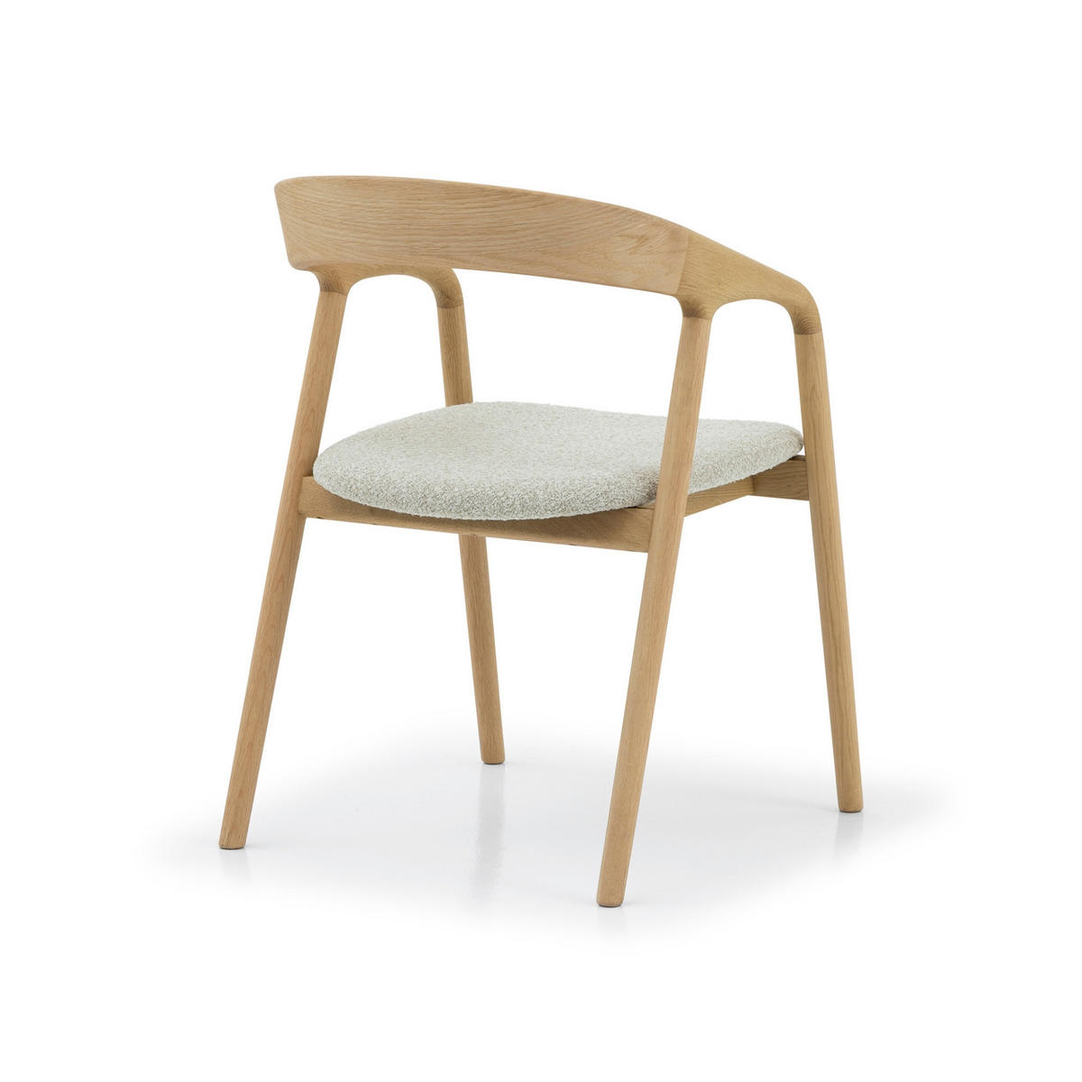 ESSZIMMERSTUHL Celeste beiger Sitz - Beige, Holz (53/80/62cm) - WOODEK