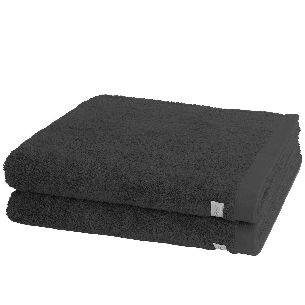 DUSCHTUCH Sinfonie 2er-Set - Dunkelgrau, Textil (50/100cm) - Ross