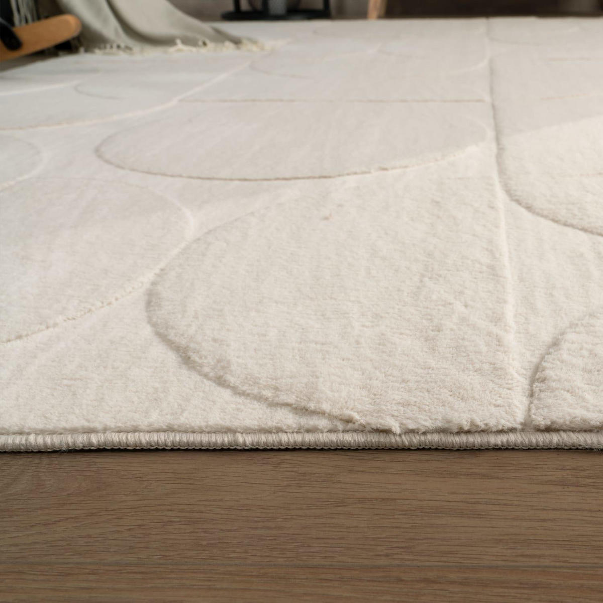 KURZFLORTEPPICH 80/150 LELYSTAD 526 - Creme, Kunststoff (80/150cm) - Paco Home