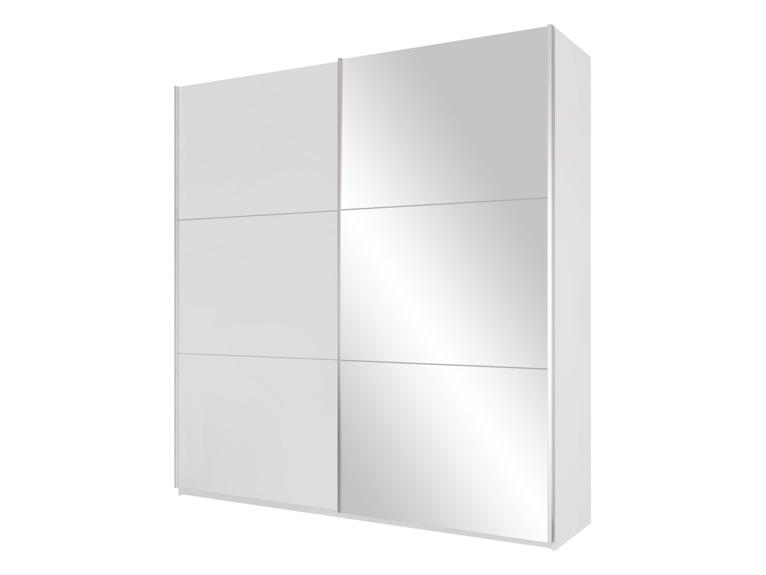 SCHIEBETÜRENSCHRANK Rodos 225 - Weiß, Holzwerkstoff (225/244/65cm) - MIRJAN24