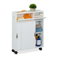 NISCHENWAGEN - Weiß, Holzwerkstoff/Kunststoff (52/67/17cm) - Relaxdays