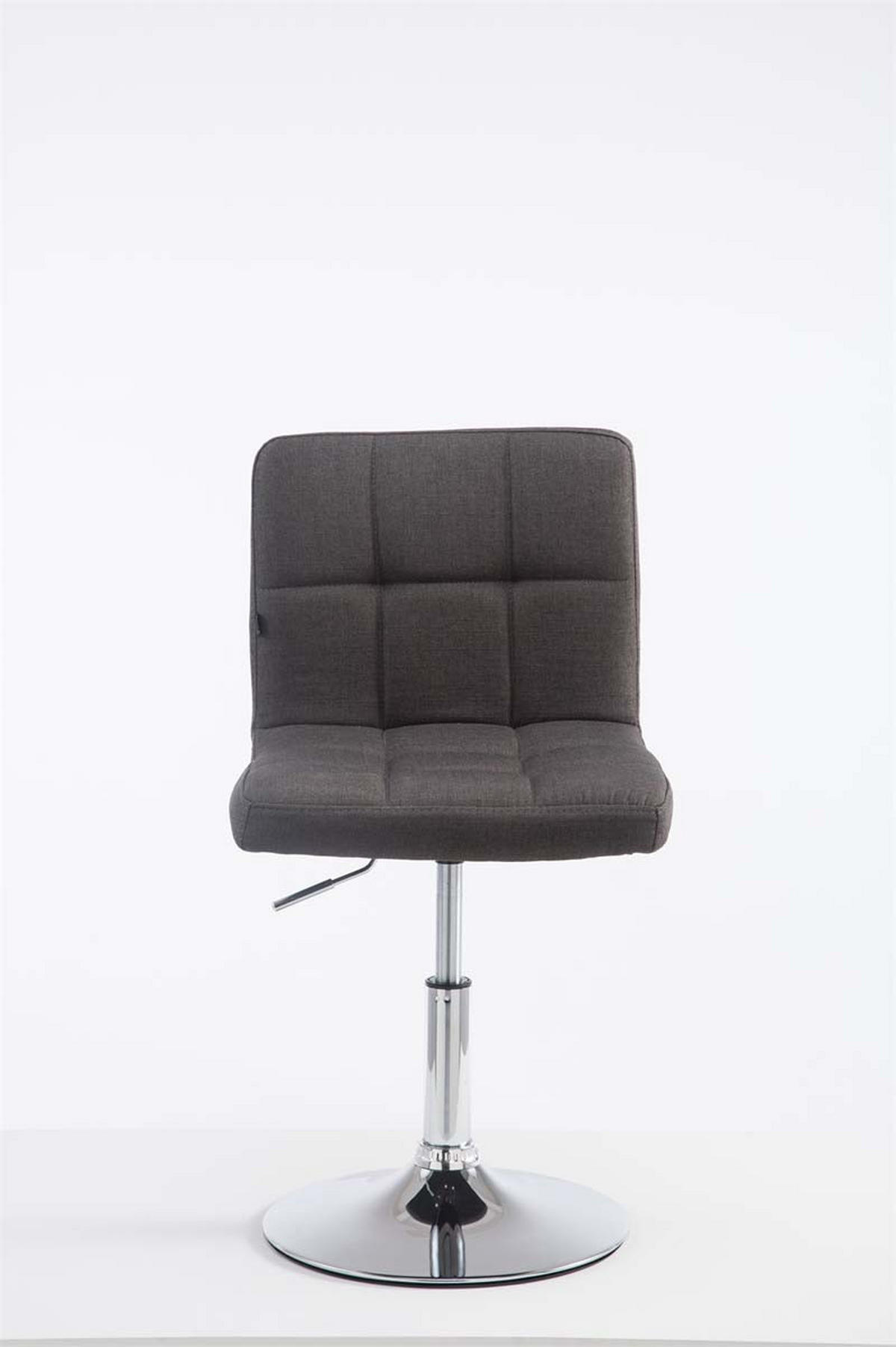 PALMA Barhocker Bangko Stoff Dunkelgrau - Dunkelgrau, Textil/Metall (44/74/49cm) - DELUKE