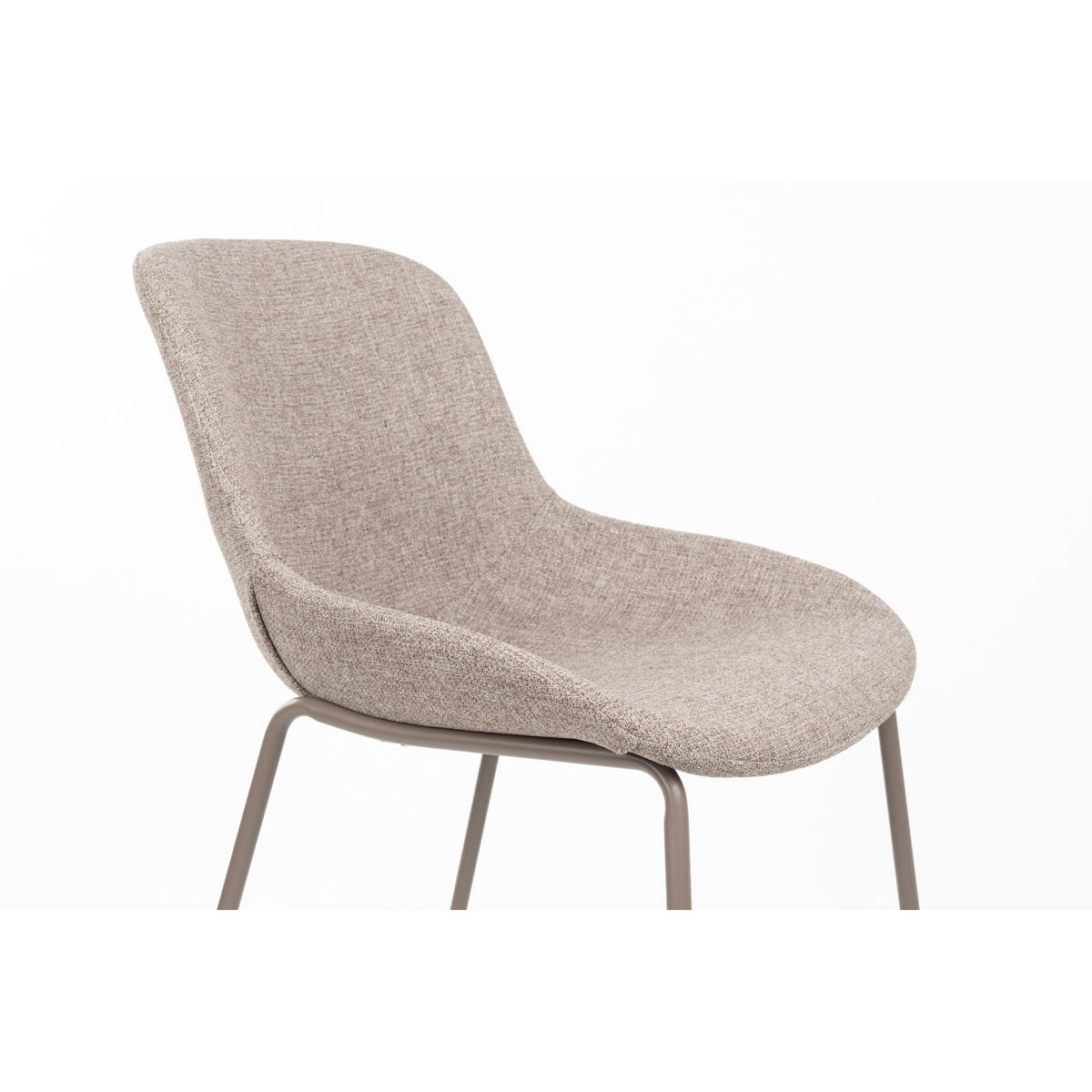 ESSZIMMERSTÜHLE Pleun Taupe - 2 er Set - Taupe/Braun, Kunststoff (49.5/81.5/56cm) - Housecraft Living