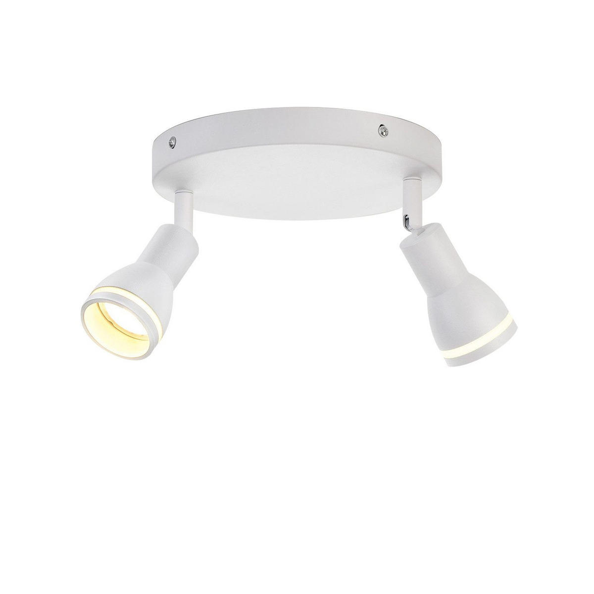 STRAHLER Hertz 2-flammig 20/20/16 cm - Weiß, Metall (20/20/16cm) - Nettlife