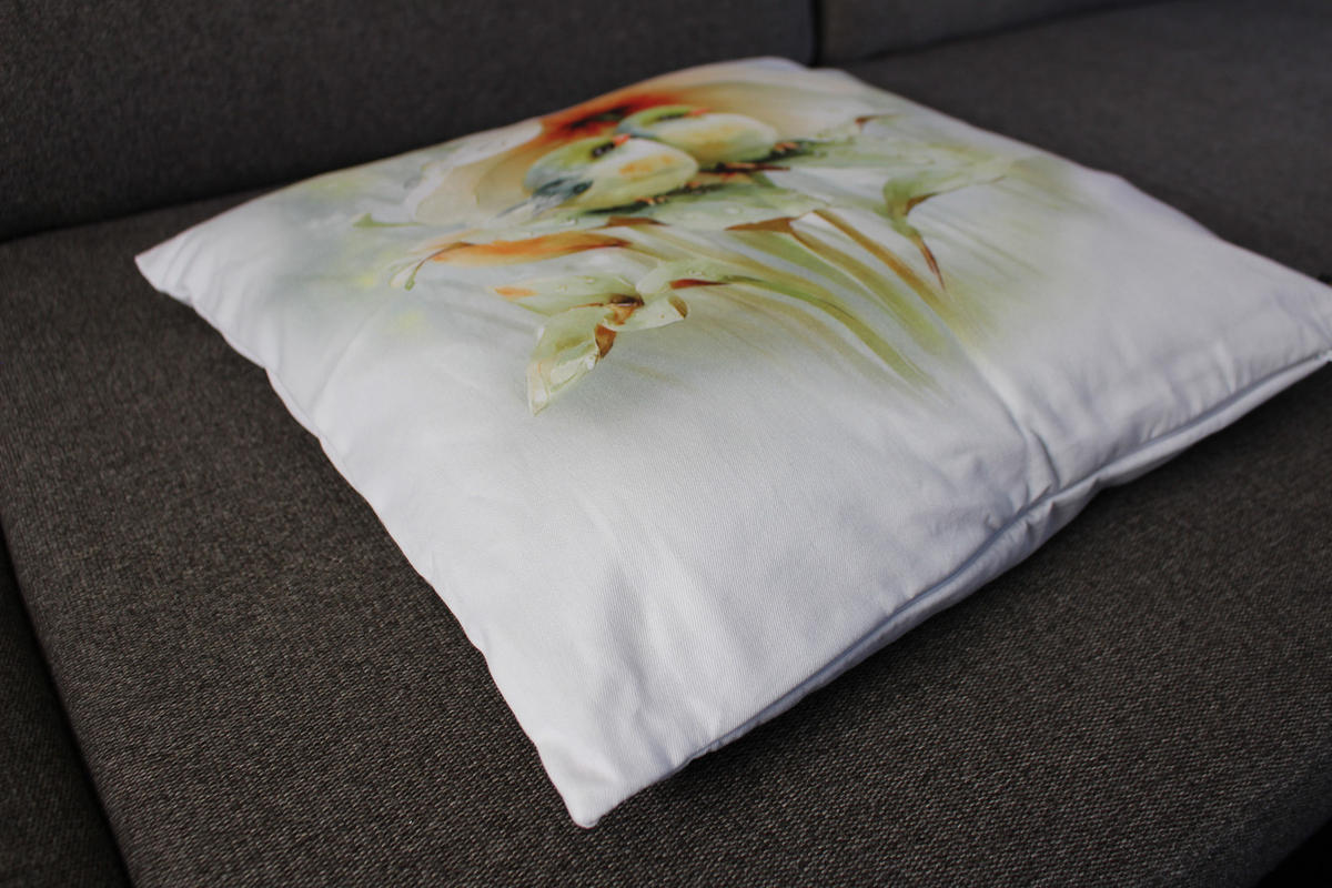 KISSENHÜLLE FRÜHLINGSFEST VÖGEL - Mintgrün, Textil (50/50cm) - Yve! decoration