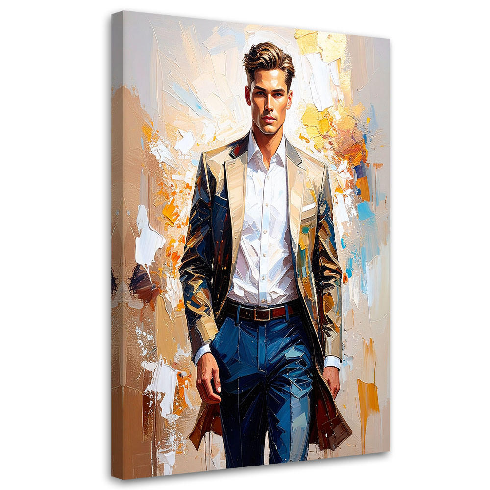 LEINWANDBILD Menschen & Charaktere 20x30cm - Beige, Textil (20/30cm) - Feeby