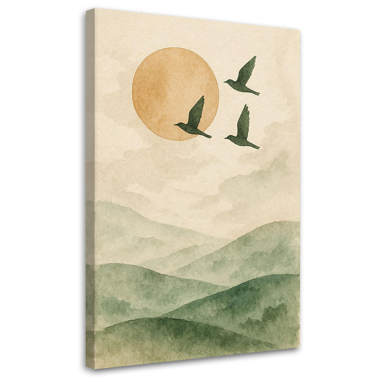 LEINWANDBILD Landschaften 70x100cm - Beige, Textil (70/100cm) - Feeby