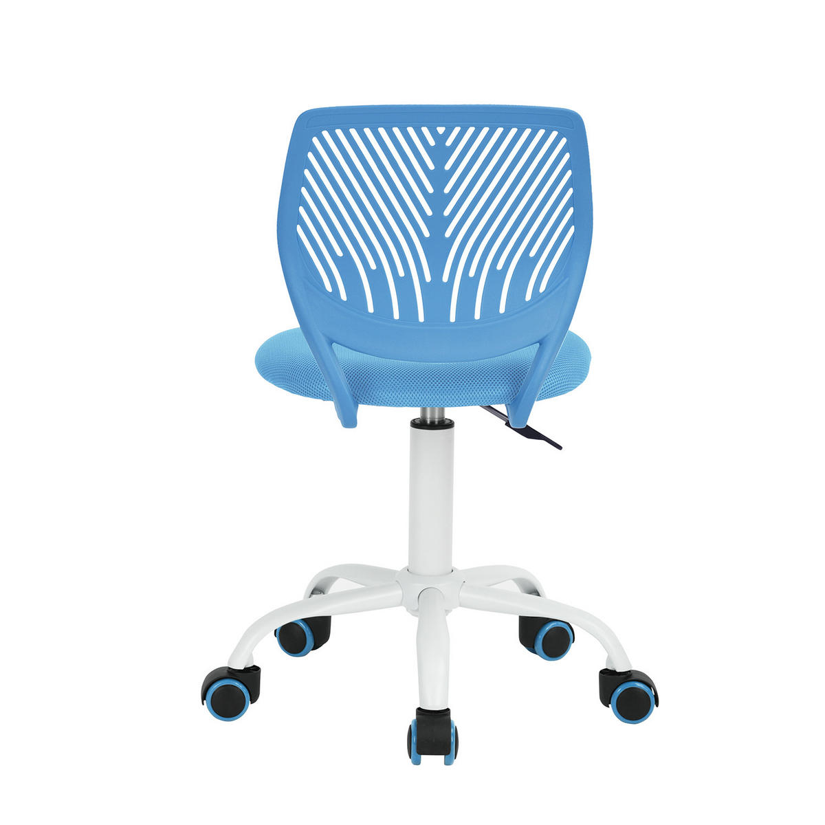 DREHSTUHL Blau - Blau/Weiß, Metall (38/87/39cm) - Urban Meuble