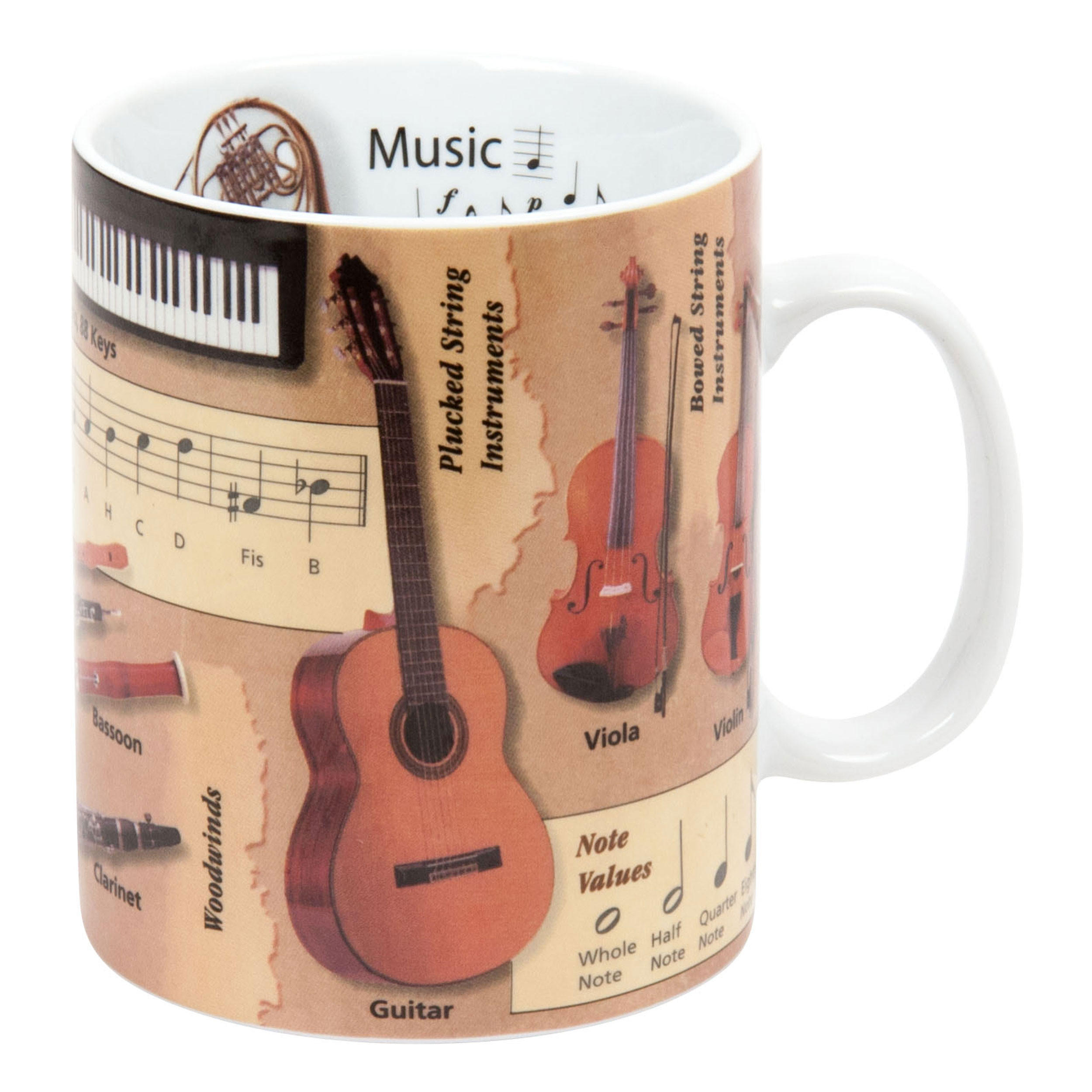 WISSENSBECHER Music Englisch - Naturfarben, Keramik (0.46L) - Könitz