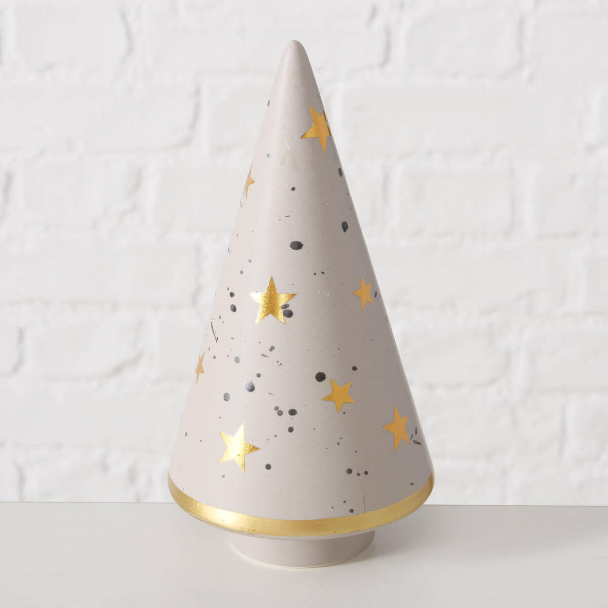 WEIHNACHTSBAUMFIGUR Lamora 16 cm - Grau, Stein (9/16/9cm) - Boltze Home