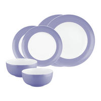 BASIC-SET Liberty Pure Colors Grape Purple 6er Set - Lila, Keramik (1/1/1cm) - Seltmann Weiden