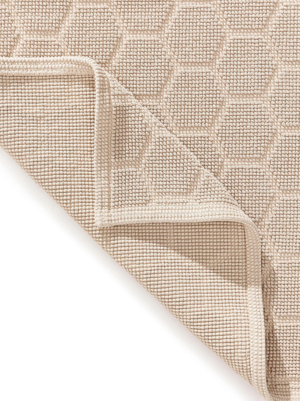 BADEMATTE Jojo Beige 50x80 cm - Beige, Textil (50/80cm) - benuta Nest