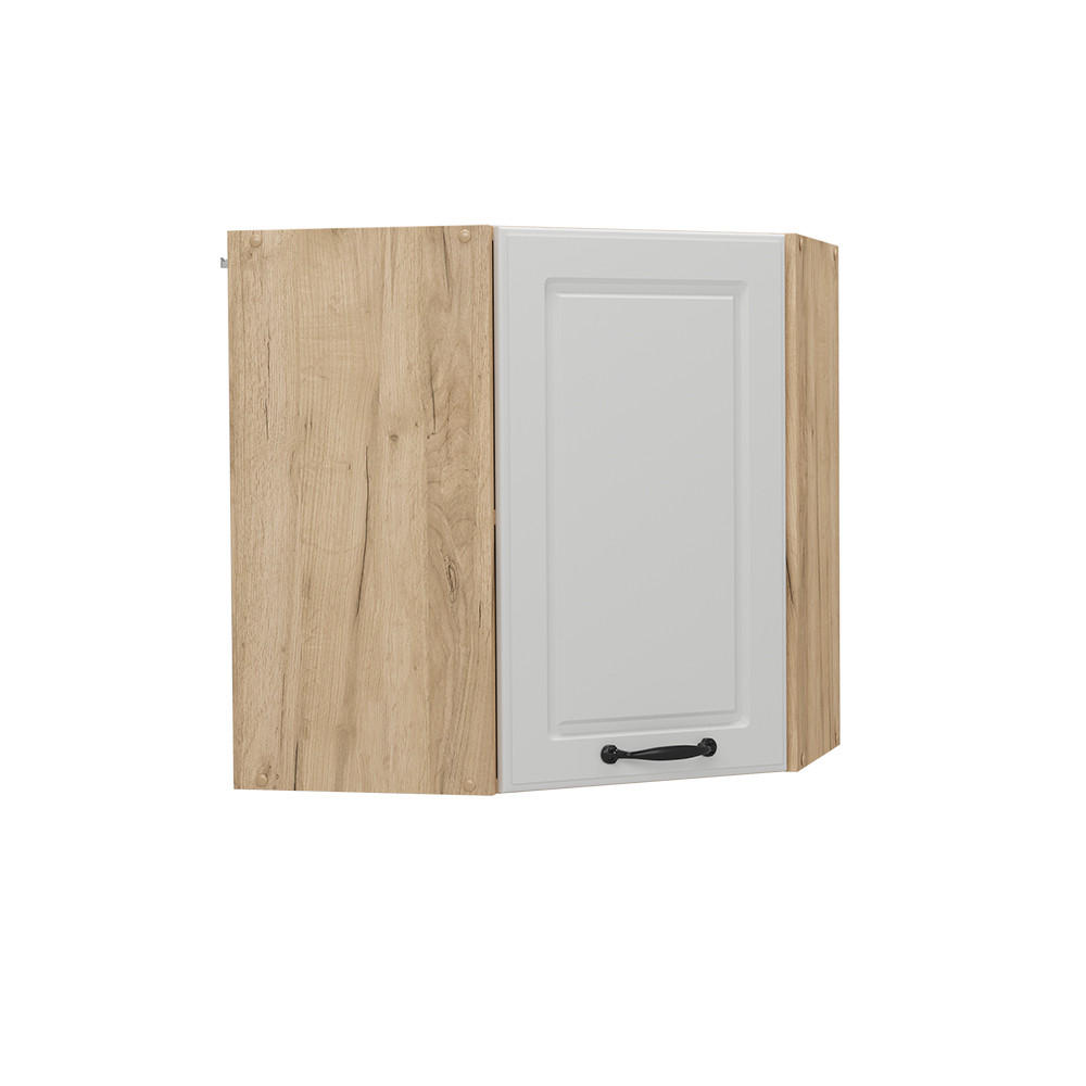 HÖRNHÄNGANDE SKÅP R-Line Vitt hus på landet 57 cm Vit, Honungsek 60/57/31 cm