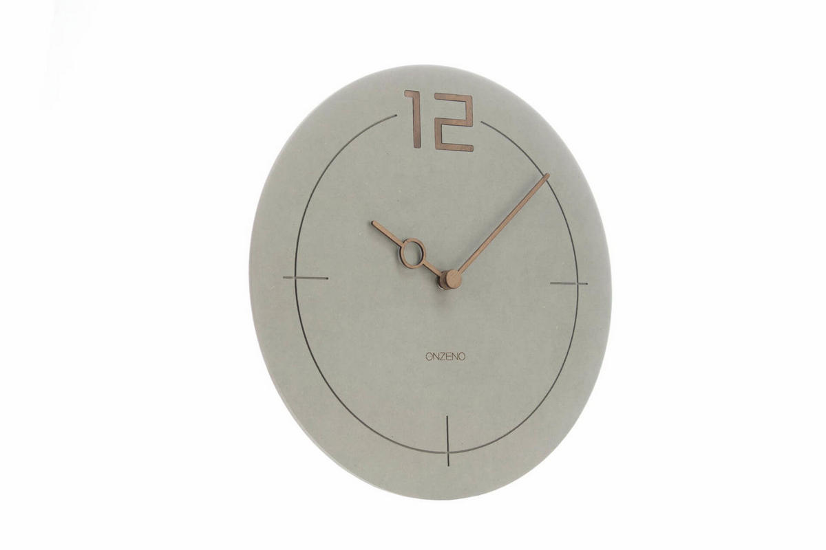 WANDUHR Design Grau 29/29 cm - Grau, Holzwerkstoff (29/29/1cm) - ONZENO