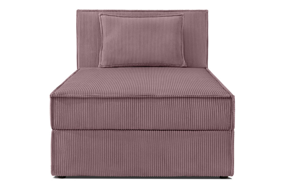 BOXSPRINGBETT ROTI Einzelbett, hellviolett - Violett/Schwarz, Holz/Holzwerkstoff (80/200cm) - KONSIMO®