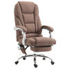 BÜROSTUHL Pacira, Stoff mit Massagefunktion Braun - Braun, Textil/Metall (68/127/64cm) - TPFLiving