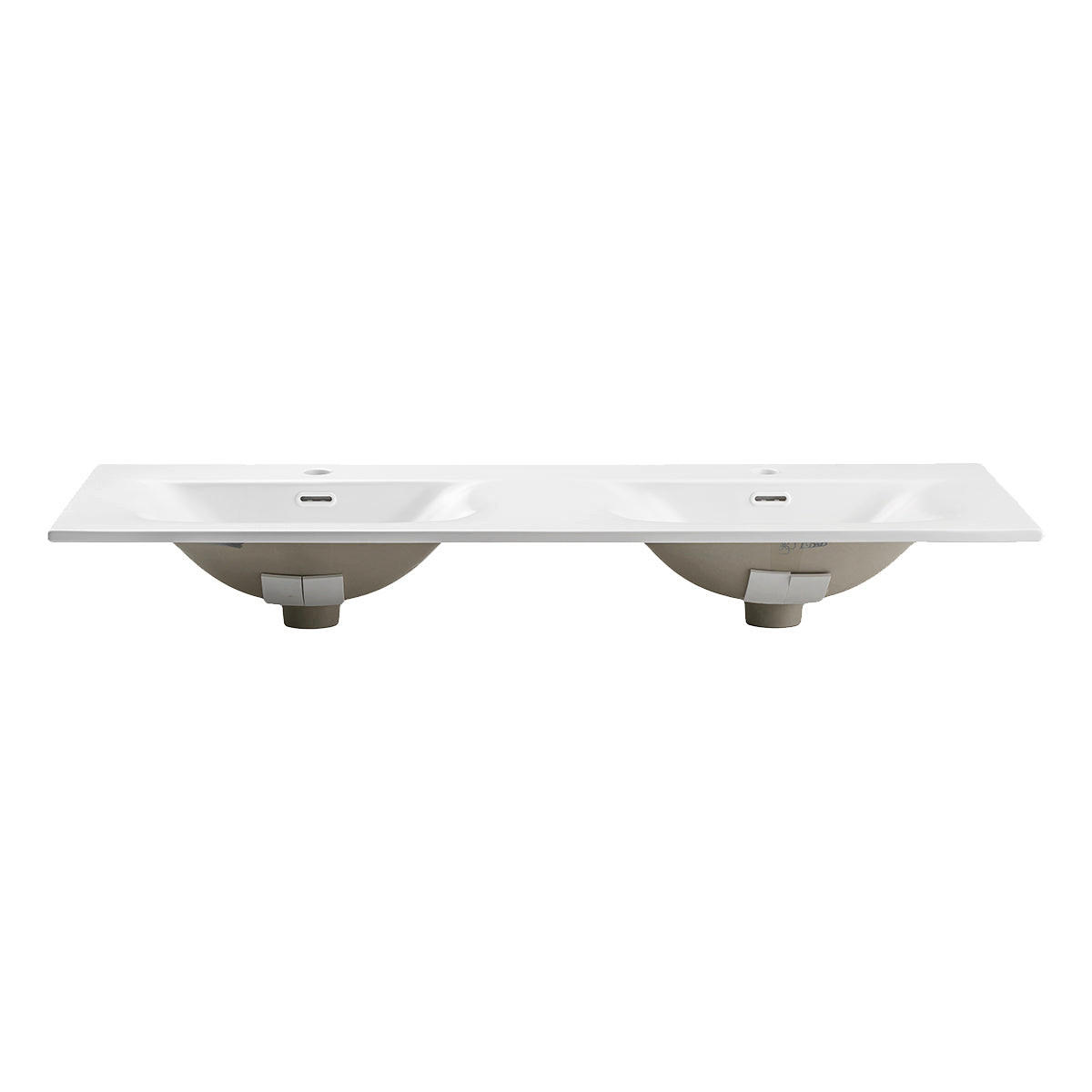 DVOSTRUKI UMIVAONIK 120.4cm Isaline Svijetlo hrastovo - smeđa, drvni materijal (120.4/57/46cm) - Petits-meubles