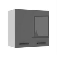 HÄNGESCHRANK SG2 60 cm, mit 2 Türen, Silber Hochglanz - Silberfarben, Holz (60/58/29.6cm) - B BELINI GROUP