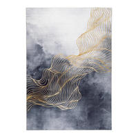 TEPPICH mit englischer Nahtverarbeitung blau - Blau, Textil (160/230cm) - AFK Living