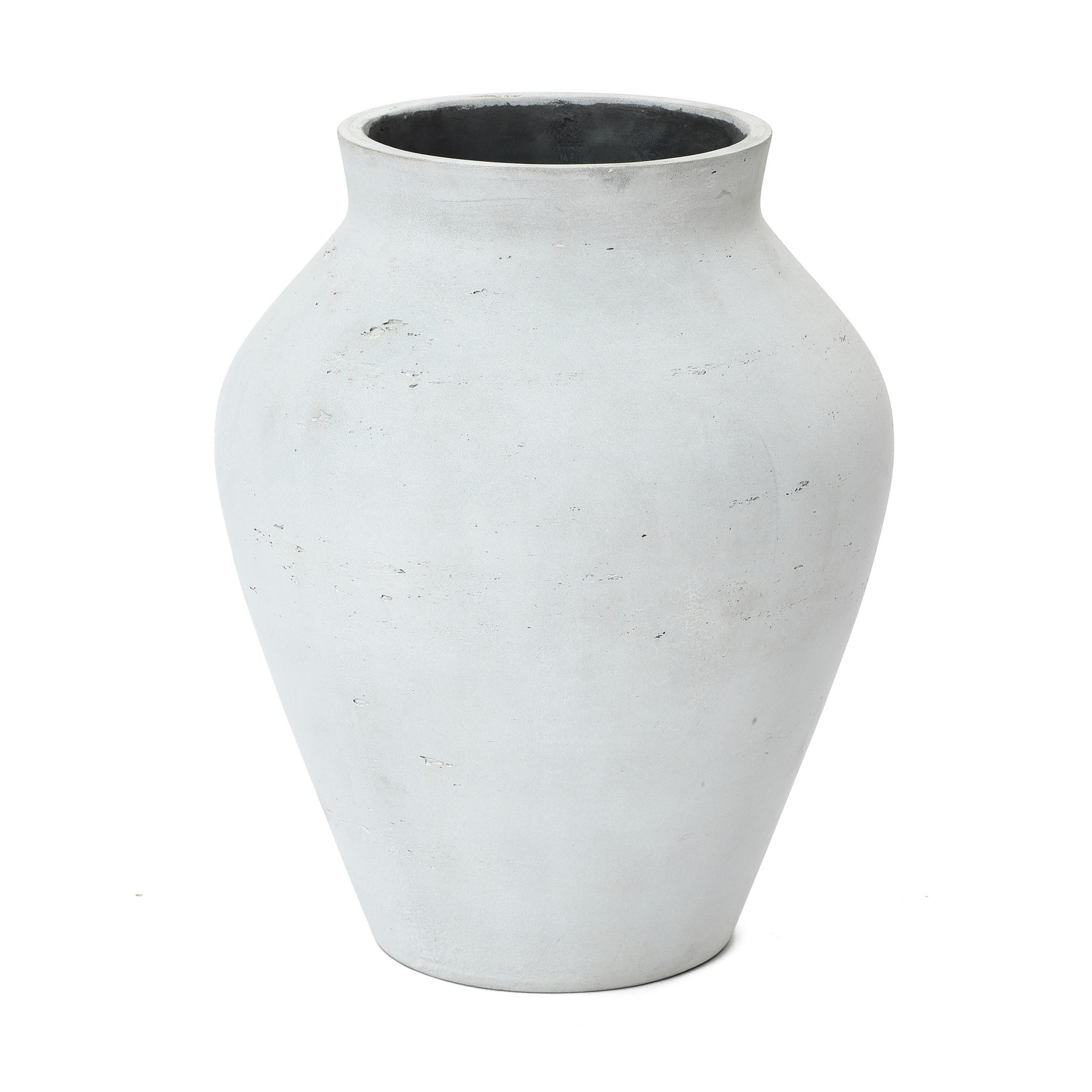 VASE Alba, 40 cm Hoch - Weiß, Naturmaterialien (40cm) - Hometopia