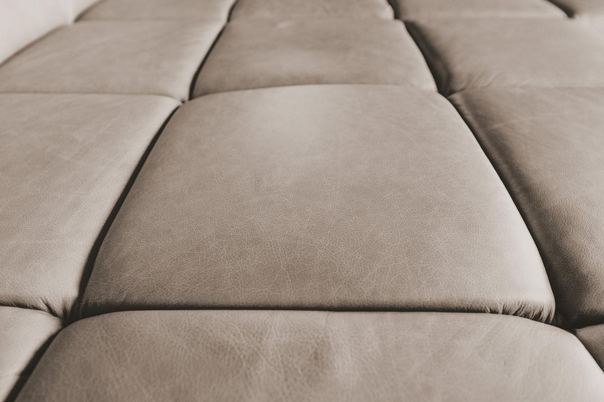 ECKSOFA NELSON Grau Leder Relaxfunktion - Schwarz/Grau, Leder/Metall (321/216cm) - KAWOLA