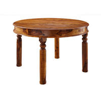 ESSTISCH rund Akazie 120x120x76 honig lackiert OXFORD #0332 - Braun, Holz (120/120/76cm) - Massivmoebel24