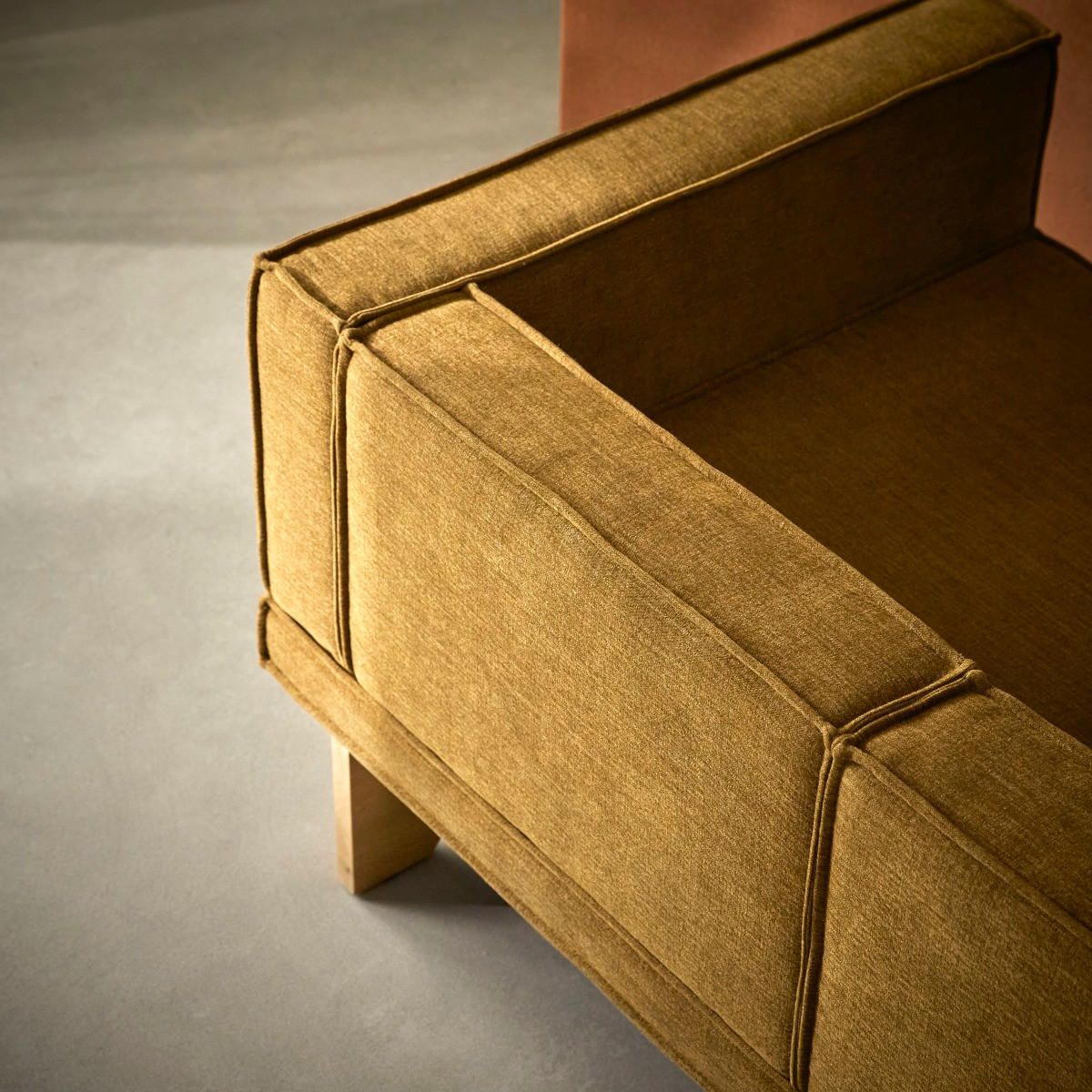 SOFA Miu Senfgelb aus Stoff - Dunkelgelb, Textil (158/70/90cm) - Tikamoon