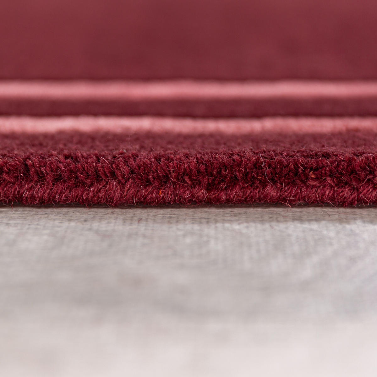 TEPPICH Kurzflor im Art-Déco-Stil, Klassische Bordüre, Wohnzimmer Rot Rechteckig 160x230 - Rot, Textil (160/230cm) - KADIMA DESIGN