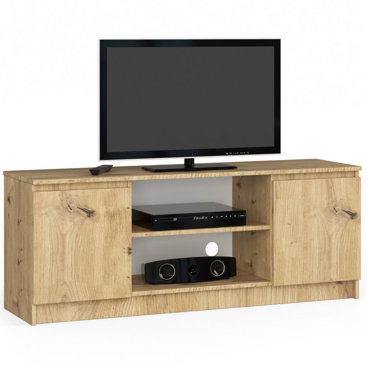 TV-ELEMENT Eiche Artisan 140x40x55 cm - Eiche Artisan, Holzwerkstoff (140/55/40cm) - Akord