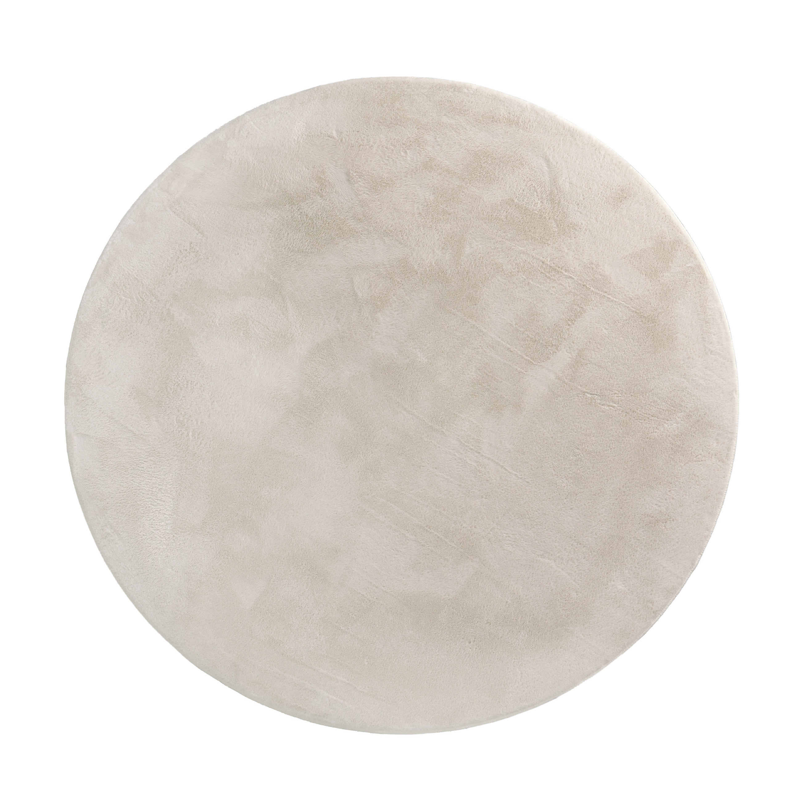 HOCHFLORTEPPICH 80/80 cm Soft 380 - Creme, Textil (80/80cm) - Paco Home